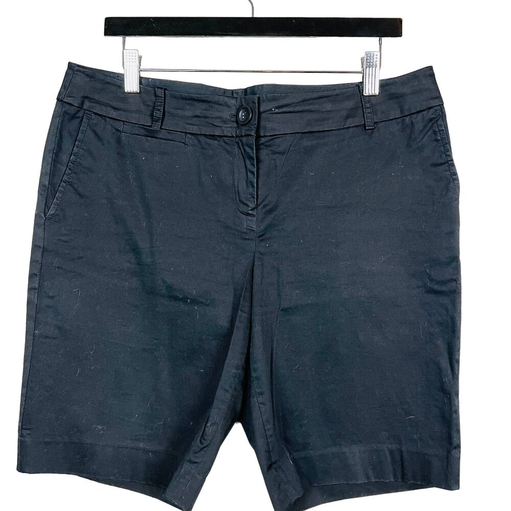 Ann Taylor LOFT Bermuda Shorts Long Black - 10